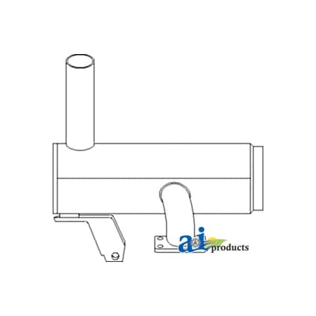 A & I Products Muffler 24" x24" x8" A-82009292